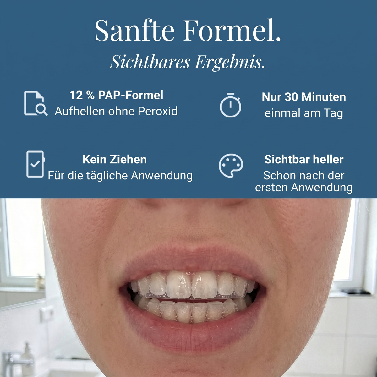 Sanfte Formel, sichtbares Ergebnis